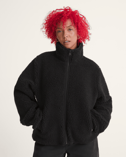 Vans Misty Fog High Pile Jacket in Black
