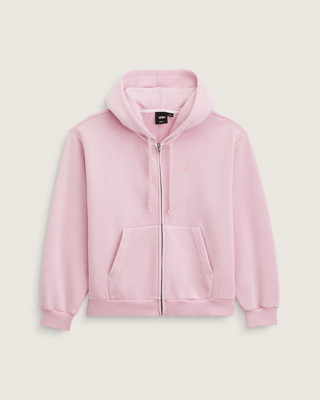 Vans Salton Washed Full Zip Hoodie in CORAL BLUSH