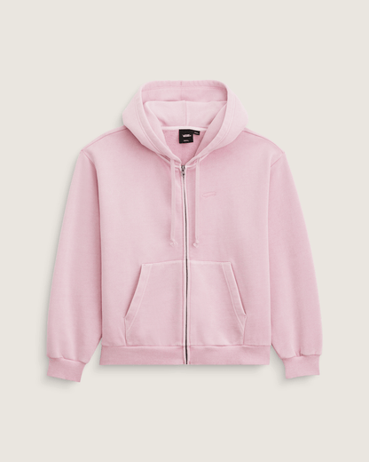 Vans Salton Washed Full Zip Hoodie in CORAL BLUSH