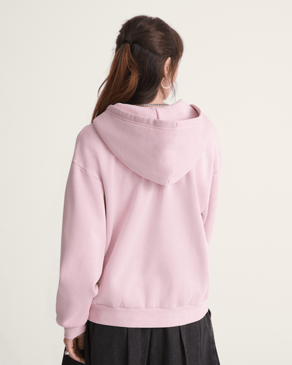 Vans Salton Washed Full Zip Hoodie in CORAL BLUSH