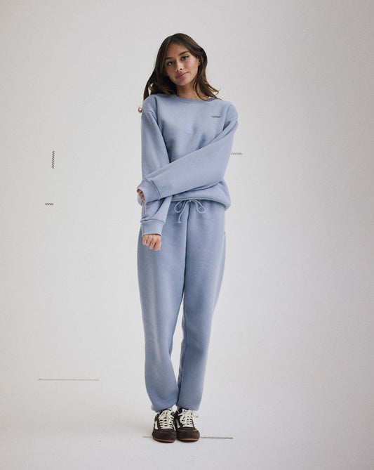 Vans Salton Crew Sweatshirt in Glacial Slate Blue