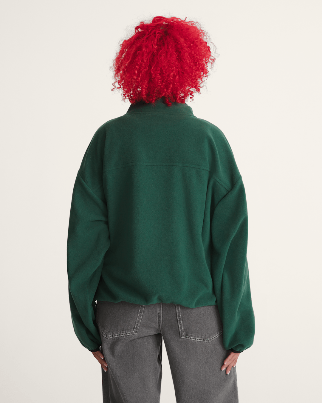 Vans Check Mark Polar Sweatshirt in Emerald Green