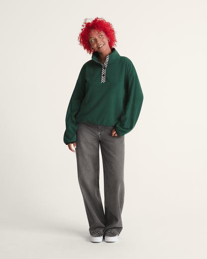 Vans Check Mark Polar Sweatshirt in Emerald Green
