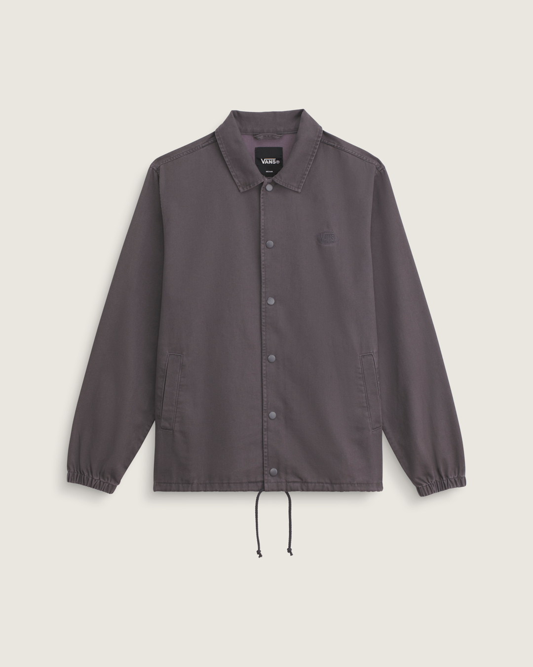 Vans Torrey Pigment Canvas Coaches Jacket in Asphalt Grey