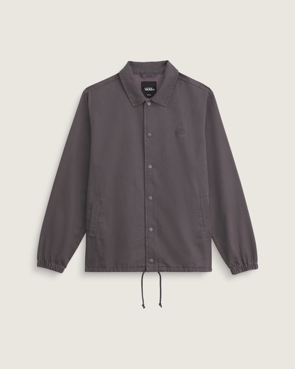 Vans Torrey Pigment Canvas Coaches Jacket in Asphalt Grey