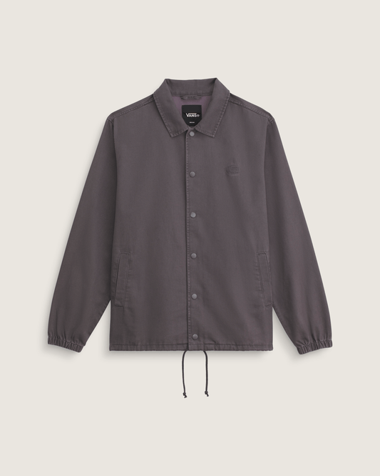 Vans Torrey Pigment Canvas Coaches Jacket in Asphalt Grey