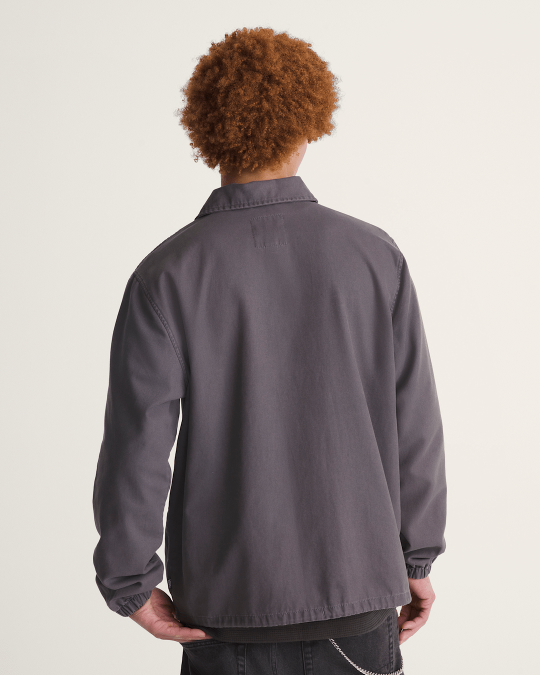 Vans Torrey Pigment Canvas Coaches Jacket in Asphalt Grey