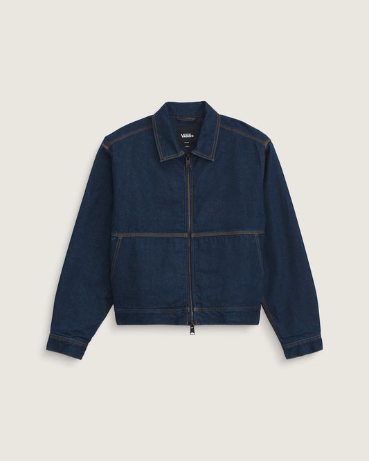 Vans Premium Denim Station Jacket in Dark Indigo Blue