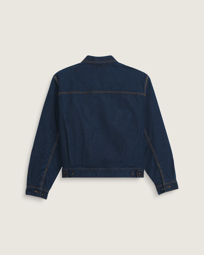 Vans Premium Denim Station Jacket in Dark Indigo Blue