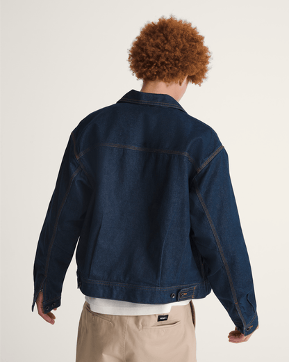 Vans Premium Denim Station Jacket in Dark Indigo Blue