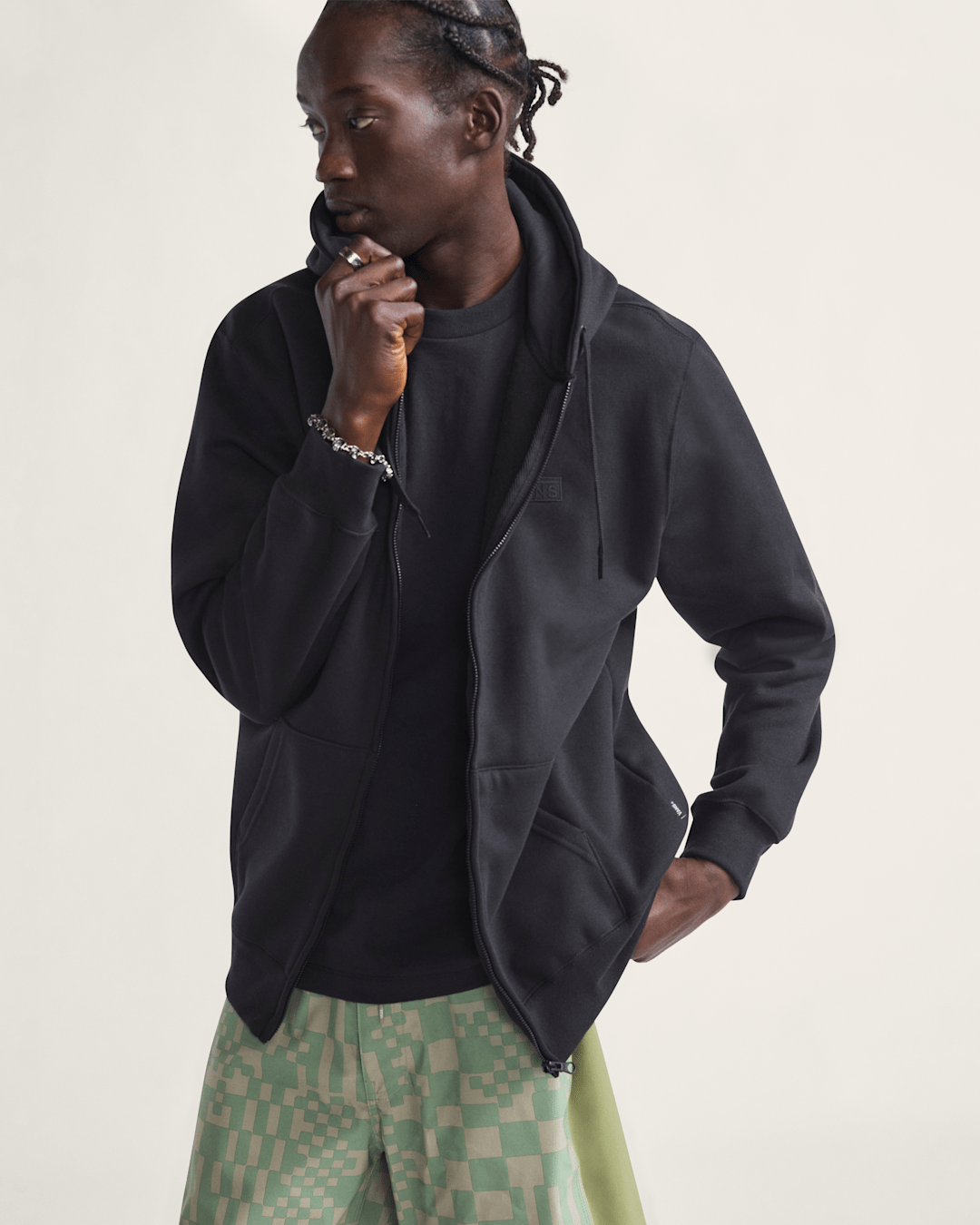 Vans Core Basic Full Zip Hoodie in Black