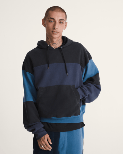 Vans Waffle Shop Reimagined Pieced Hoodie in Blue