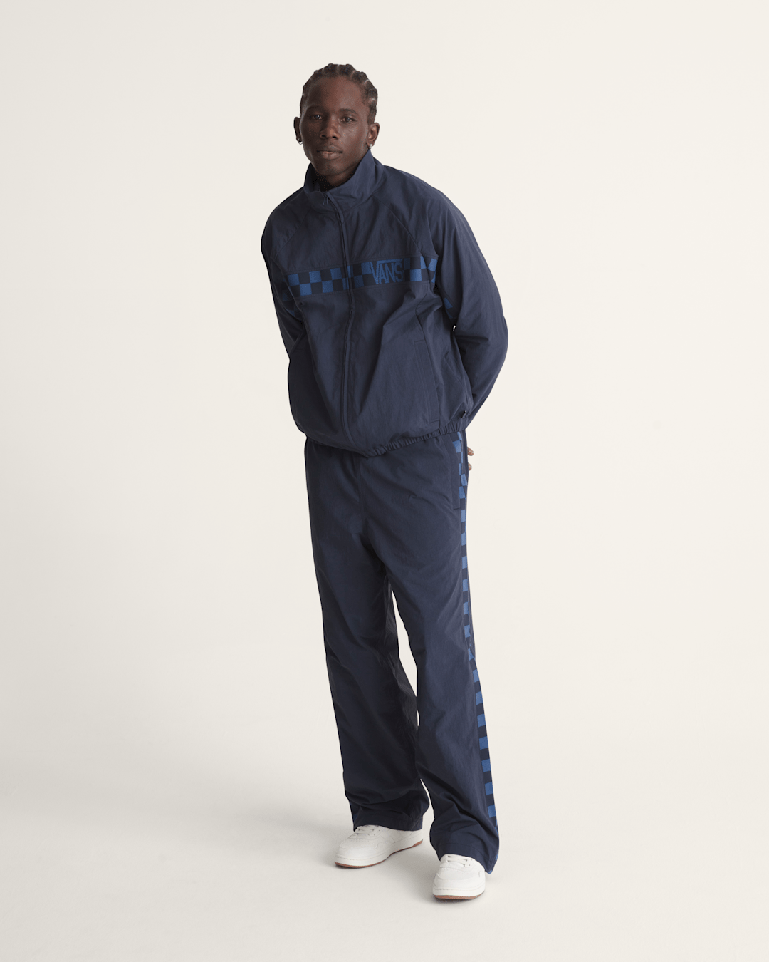 Vans Ronnie Track Jacket in Parisian Night Blue