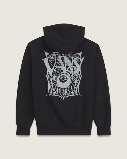 Vans Waffle Shop Optic Eye Pullover Hoodie in Black