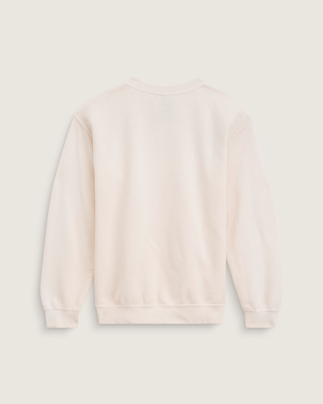 Vans Waffle Shop Wave Blend Crewneck Sweatshirt in Marshmallow White