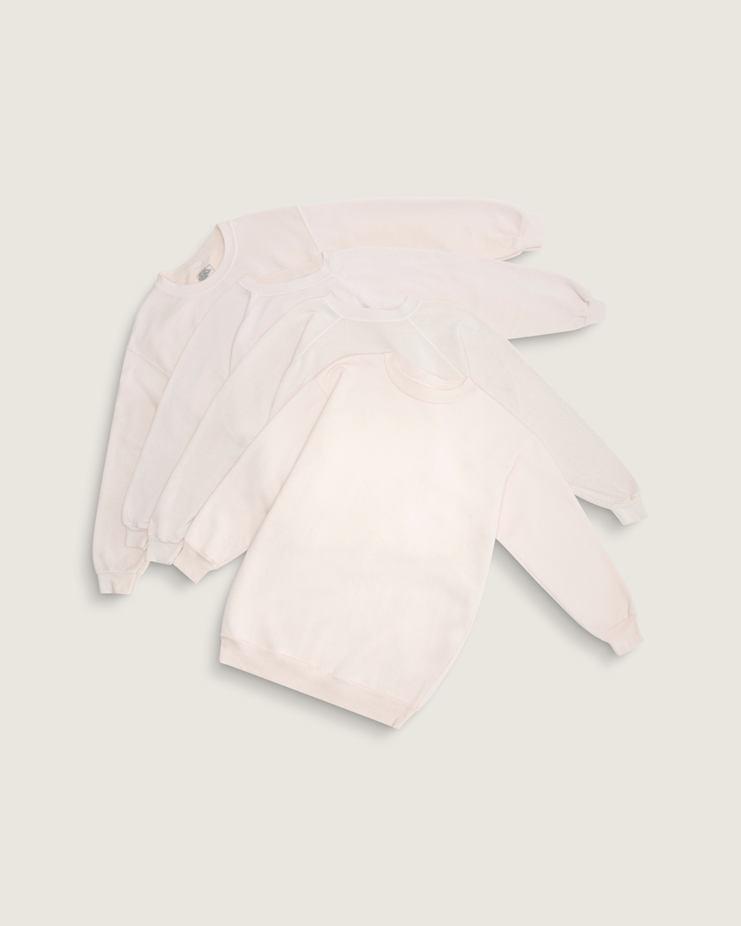 Vans Waffle Shop Wave Blend Crewneck Sweatshirt in Marshmallow White