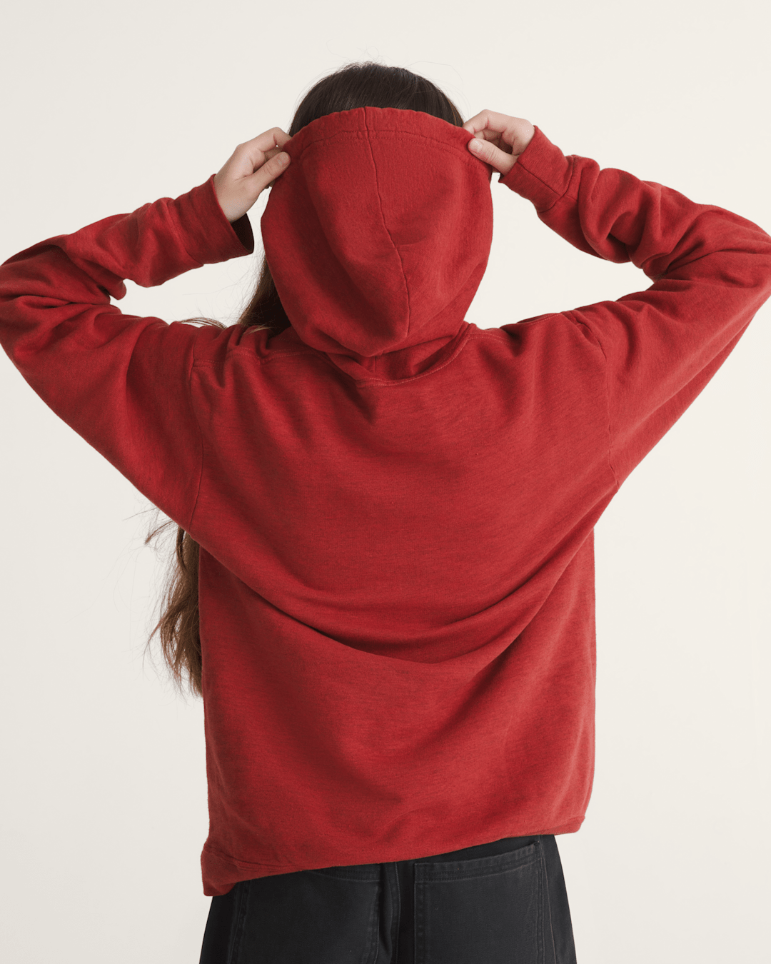 Vans Waffle Shop Wave Blend Pullover Hoodie in Red