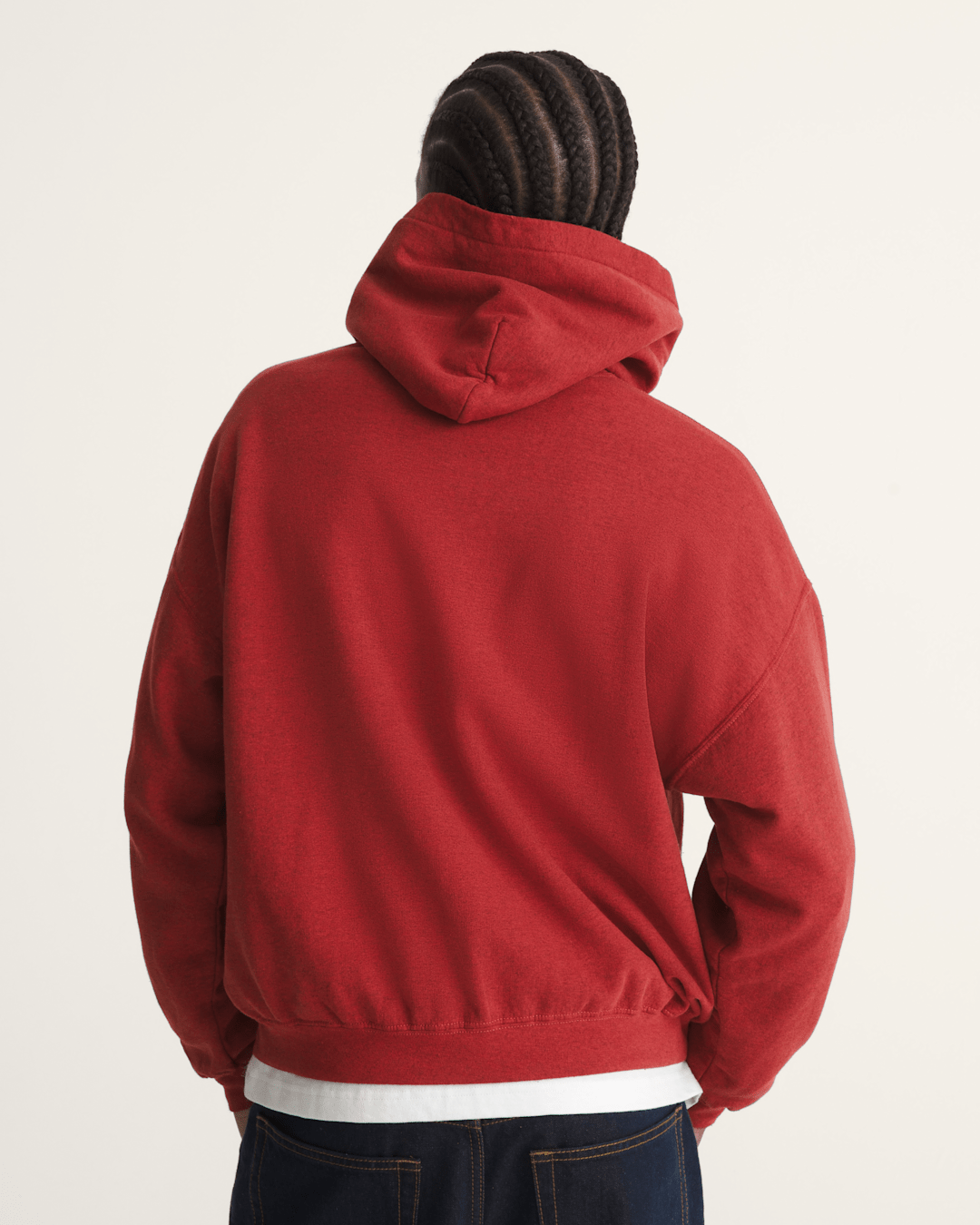 Vans Waffle Shop Wave Blend Pullover Hoodie in Red
