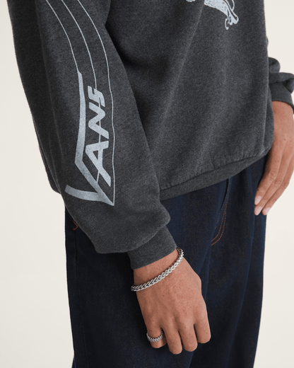 Vans Waffle Shop Skate Crest Crewneck Sweatshirt in Charcoal Grey