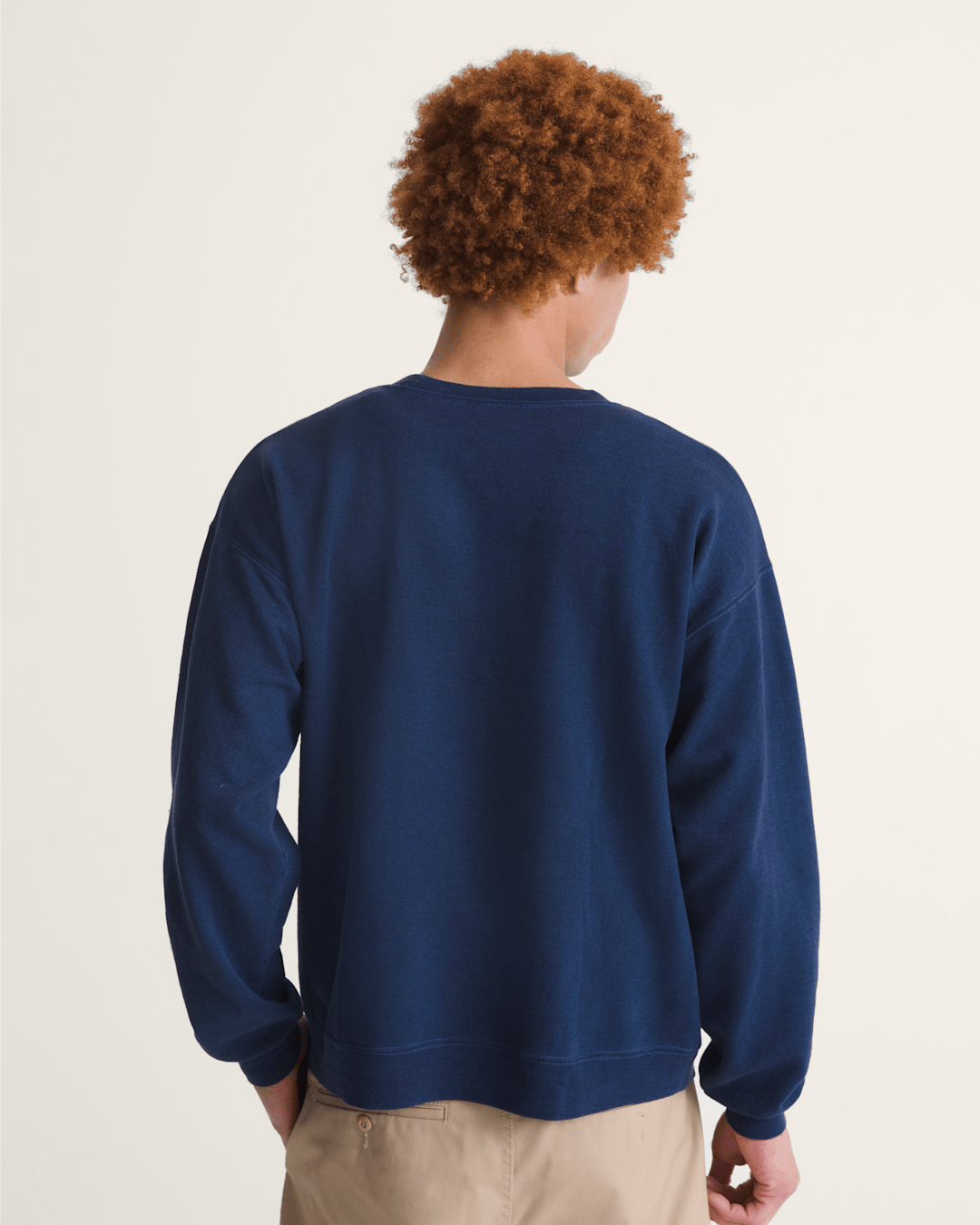 Vans Waffle Shop Off the Clock Crew Sweatshirt in Navy Blue