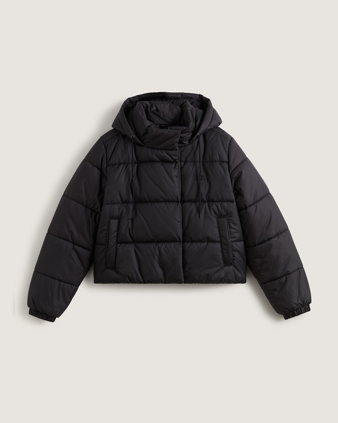 Vans Hillgate Cropped Puffer Jacket in Black