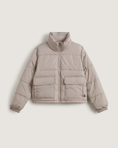 Vans Aubrey Primaloft Puffer Jacket in Mushroom Brown