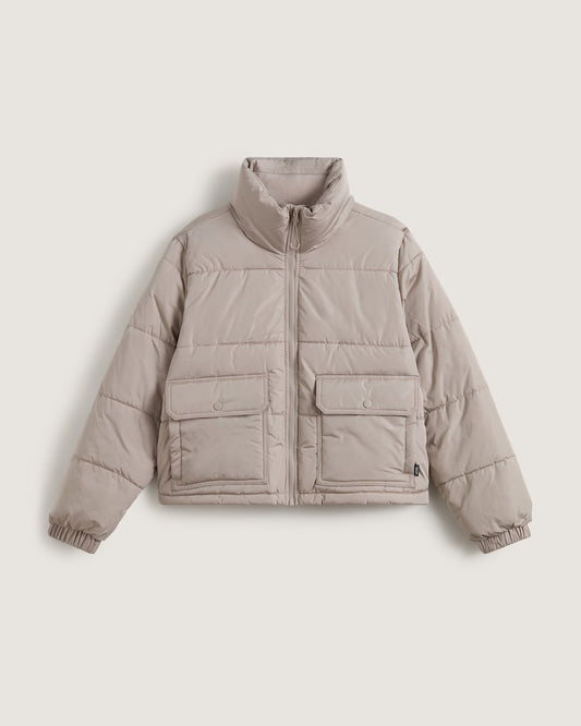 Vans Aubrey Primaloft Puffer Jacket in Mushroom Brown