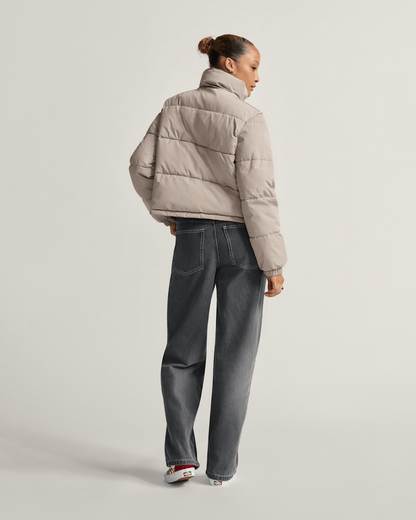 Vans Aubrey Primaloft Puffer Jacket in Mushroom Brown