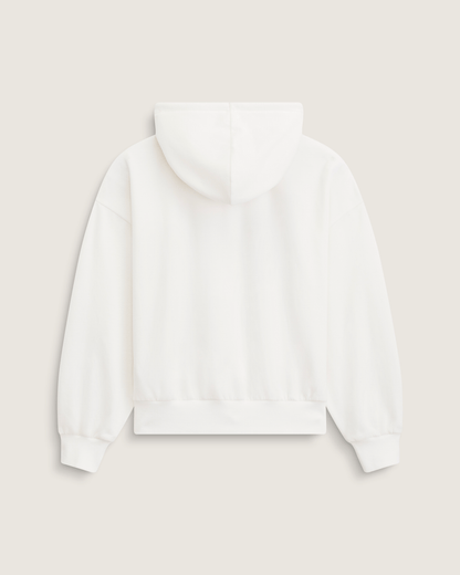Vans Pearls Logo Retro Pullover Sweatshirt in Marshmallow White