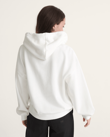 Vans Pearls Logo Retro Pullover Sweatshirt in Marshmallow White