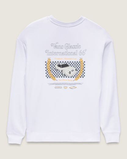Vans Sport International 66 Crew Sweatshirt in White