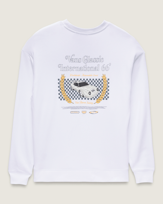 Vans Sport International 66 Crew Sweatshirt in White