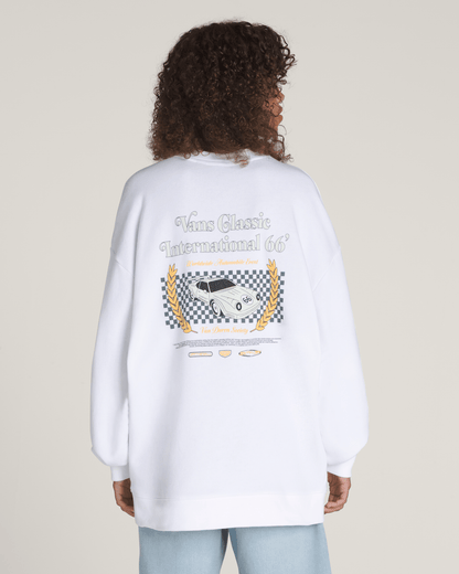 Vans Sport International 66 Crew Sweatshirt in White