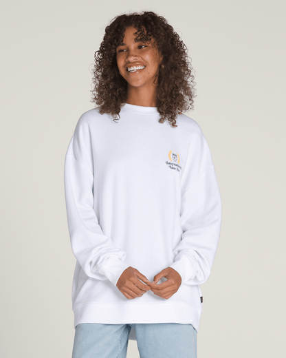 Vans Sport International 66 Crew Sweatshirt in White
