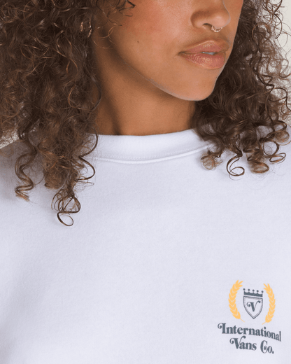 Vans Sport International 66 Crew Sweatshirt in White