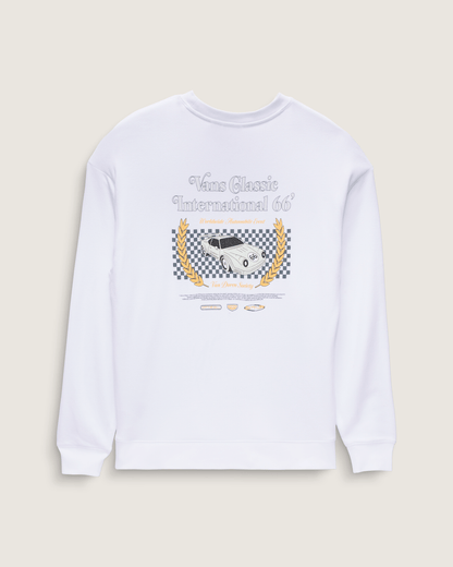 Vans Sport International 66 Crew Sweatshirt in White
