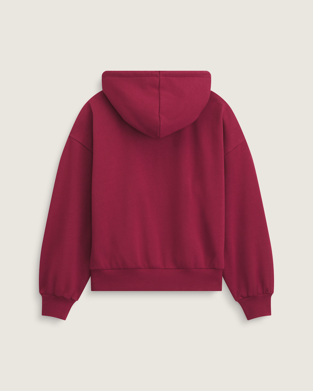Vans Pearls Logo Retro Pullover Hoodie in Bordeaux Red