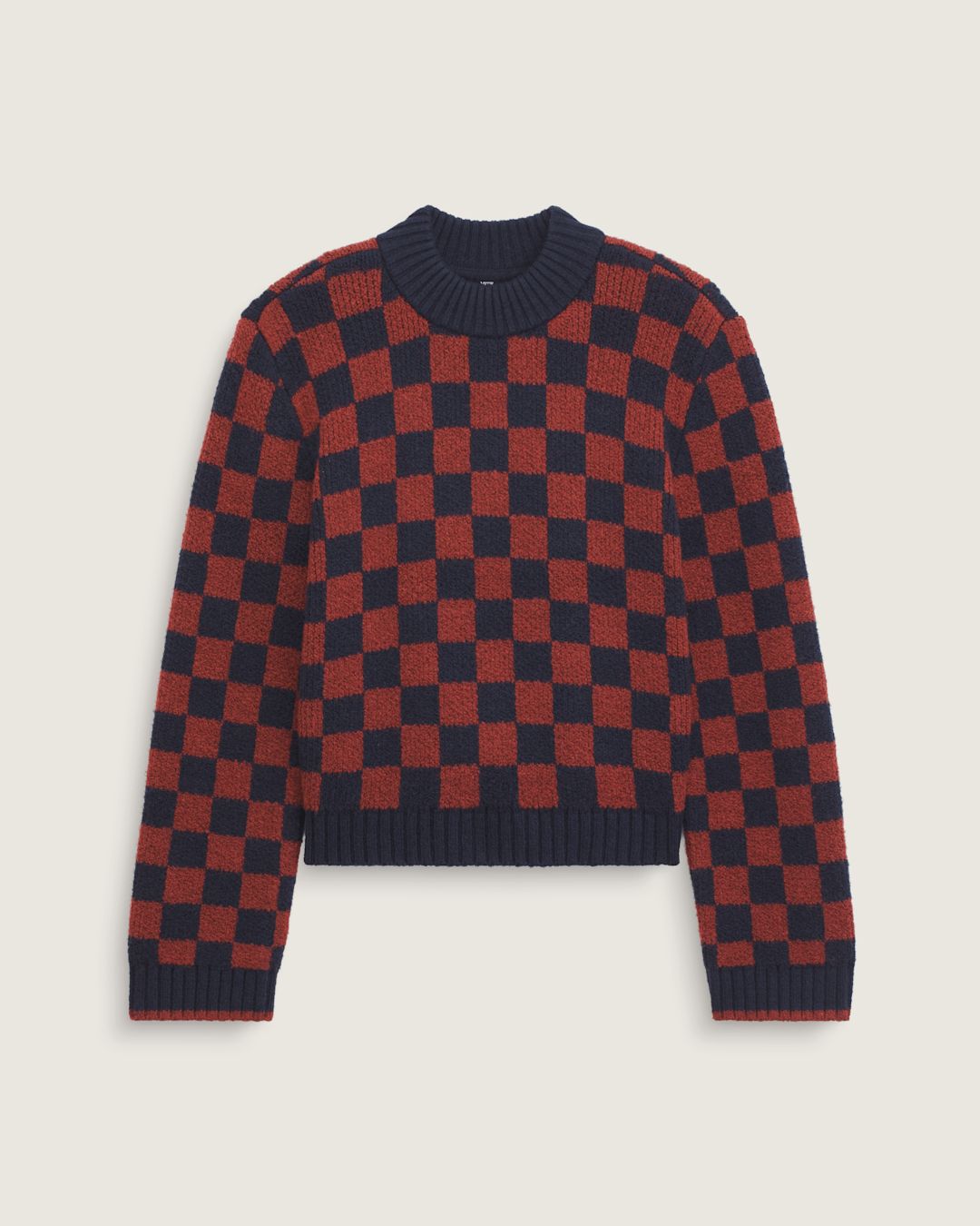 Vans Cameron Sweater in Checkerboard Blue / Red