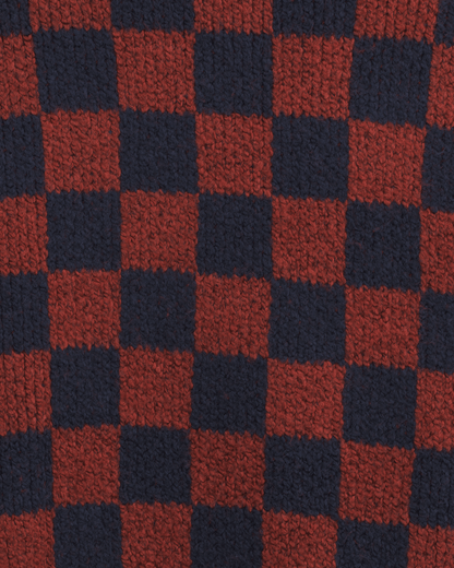 Vans Cameron Sweater in Checkerboard Blue / Red