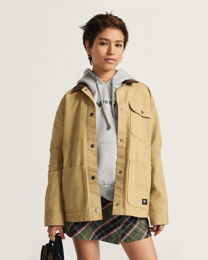Vans Drill Chore Coat in Tan Brown