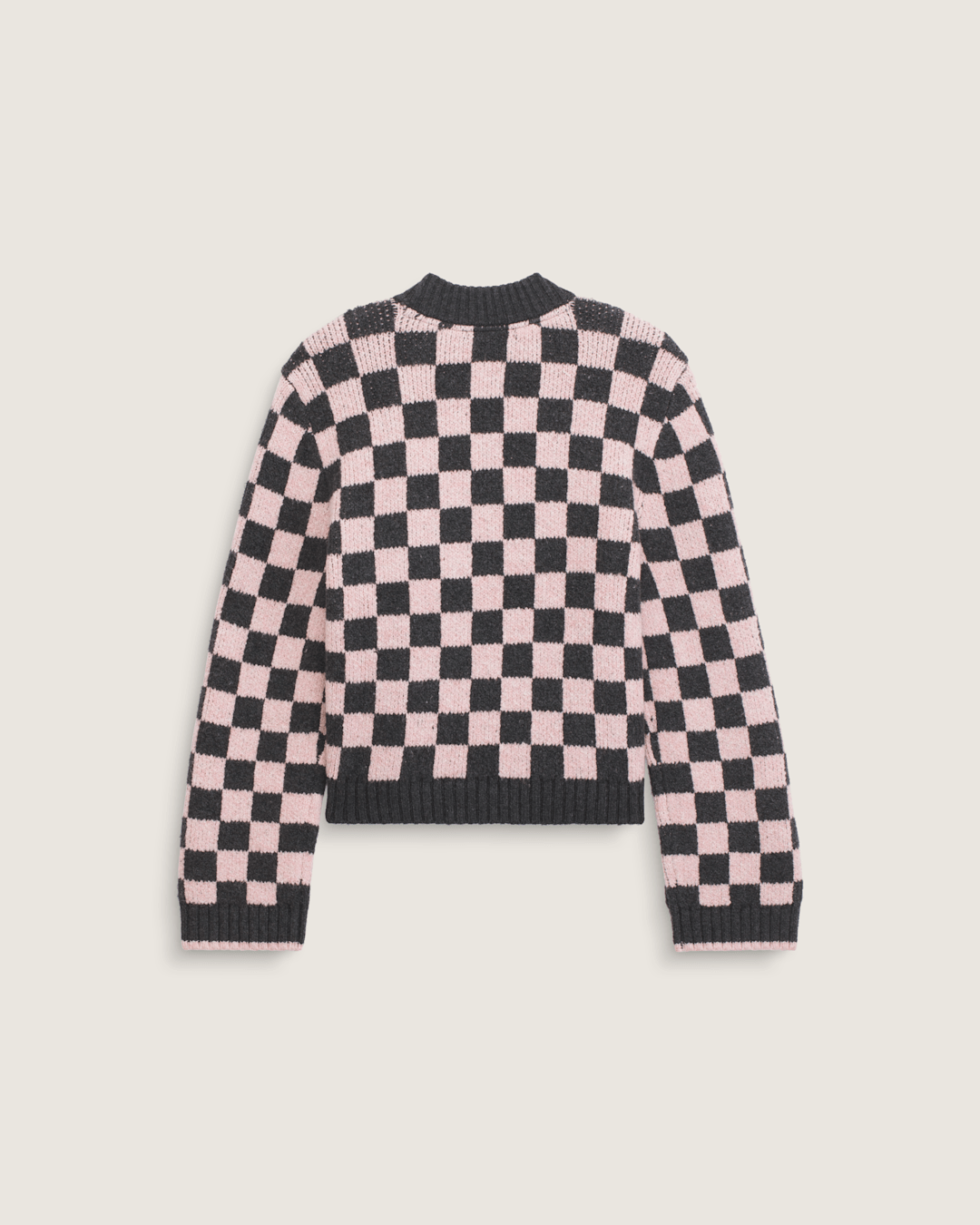 Vans Cameron Sweater in Checkerboard Grey / Pink