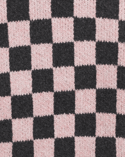 Vans Cameron Sweater in Checkerboard Grey / Pink