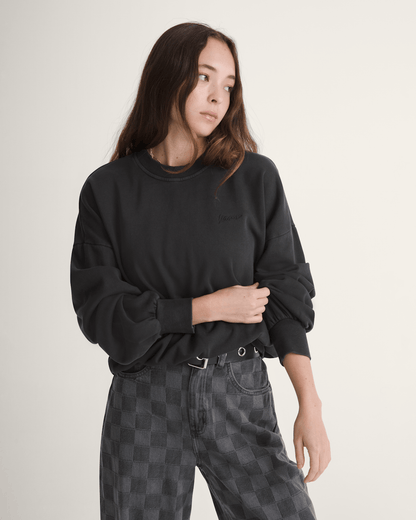 Vans Retro Crew Sweatshirt in Black