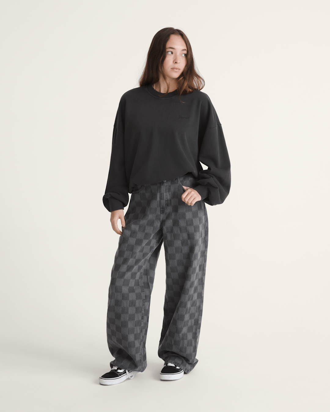 Vans Retro Crew Sweatshirt in Black