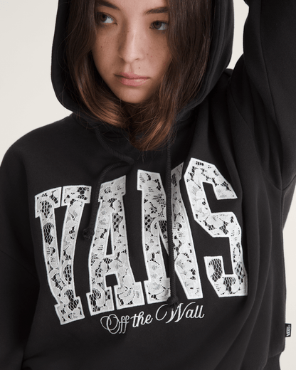 Vans Laced Up Retro Pullover Hoodie in Black