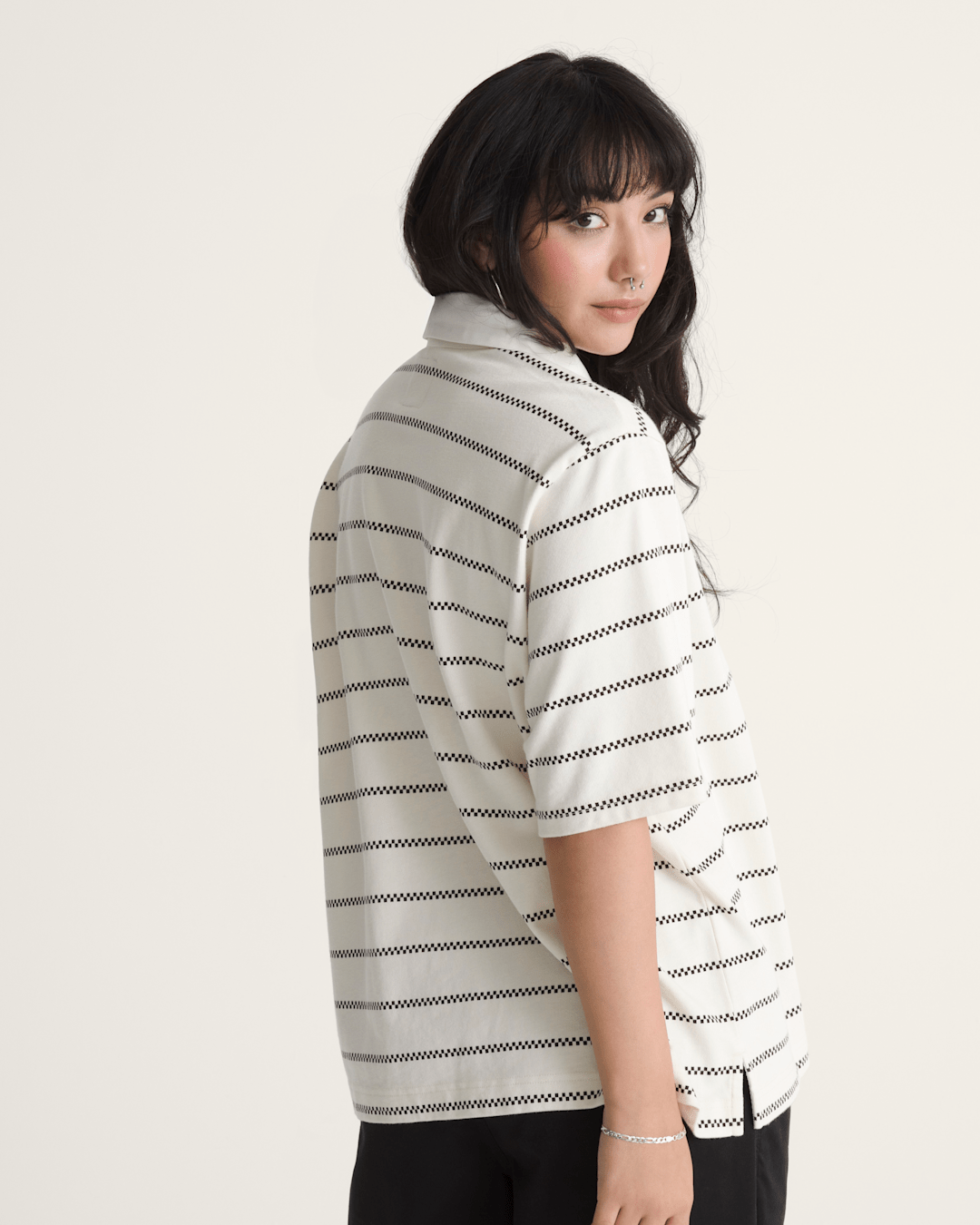 Vans Rugby Shirt in Marshmallow White