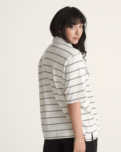 Vans Rugby Shirt in Marshmallow White