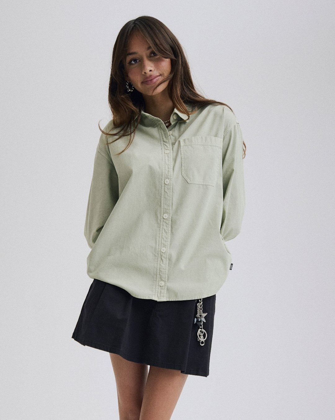Vans Utility Shirt in Soft Sage Green