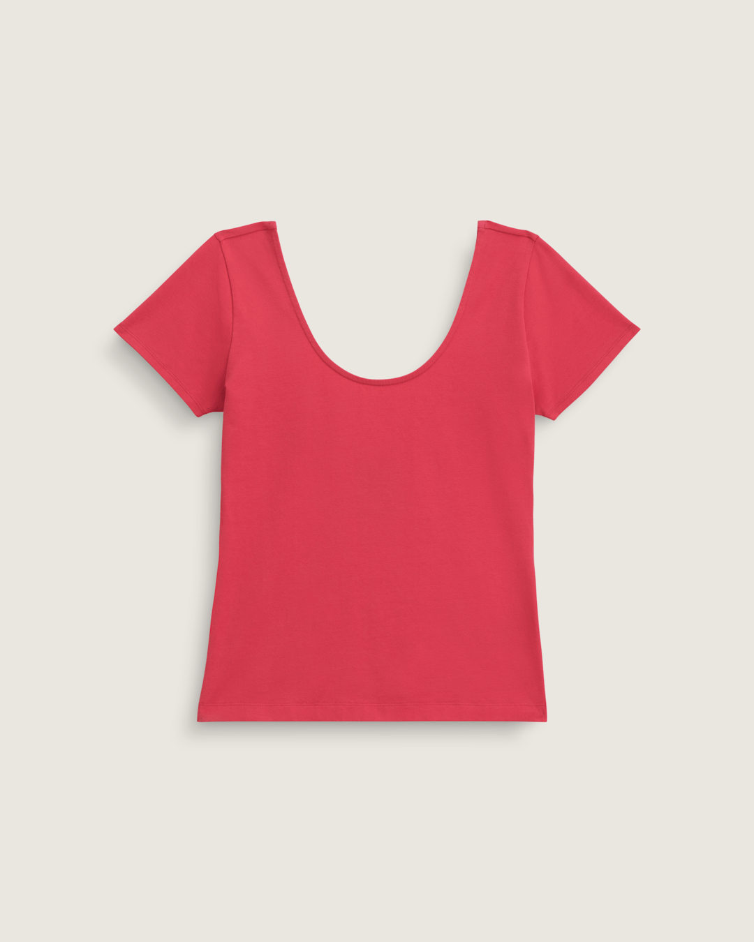 Vans Double Scoop T-Shirt in Crimson Haze Red