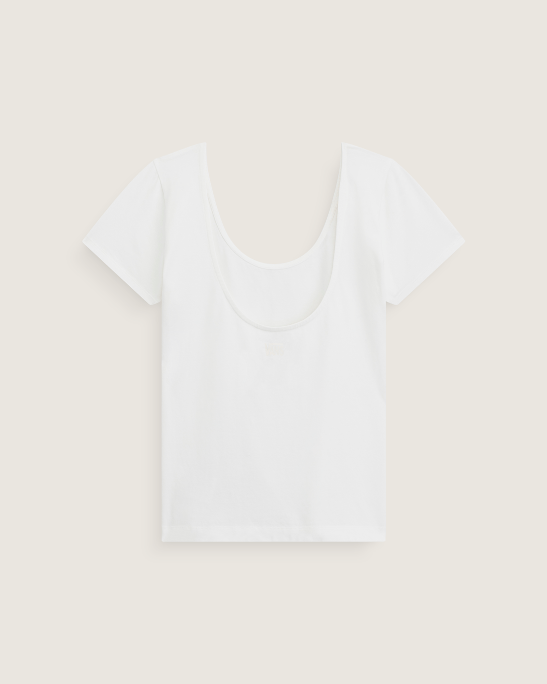Vans Double Scoop T-Shirt in True White